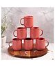 Femora 22k Liquid Double Gold Line Ceramic Tea Cups Set