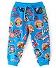 Babyhug French Terry Knit Full Length Lounge Pant with Sports Print - Blue
