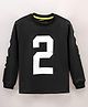 Doreme Single Jersey Knit Full Sleeves T-Shirt with Numerical Print - Black