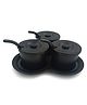 Superware Melamine  Pickle Set -Matte Black ( 10 pcs) Trio Sauce Set