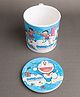 Superware Melamine  Kids Milk Mug  3.5 Inches -Doraemon Sky