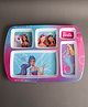 Superware Melamine Kids  5 Section Plate -Barbie  Angle
