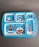 Superware Melamine Kids  5 Section Plate -Doraemon Sky