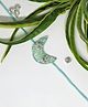 Mi Dulce An'ya seagreen sequin moon rakhi