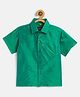 THANGAMAGAN Half Sleeves Solid Shirt - Jamun Green