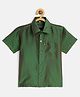 THANGAMAGAN Half Sleeves Solid Shirt - Dusty Green