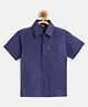 THANGAMAGAN Half Sleeves Solid Shirt - Blue