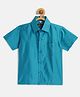 THANGAMAGAN Half Sleeves Solid Shirt - Sky Blue