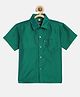 THANGAMAGAN Half Sleeves Solid Shirt - Green