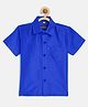 THANGAMAGAN Half Sleeves Solid Shirt - Blue
