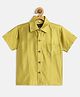 THANGAMAGAN Half Sleeves Solid Shirt - Pista Green