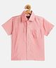 THANGAMAGAN Half Sleeves Soild Shirt - Light Pink