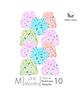 Chirsh Cloth Diapers/Nappies New Born Baby Organic Cotton Cloth Nappy Medium Cloth Nappies With String Washable And Reusable Langot (Multi Color)