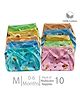 Chirsh New Born Baby Cloth Nappies With String Cloth Diapers/Nappies Organic Cotton Cloth Nappy Medium Size Washable & Reusable Langot (0-6 Months) - Multi Color