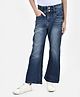 CRIMSOUNE CLUB Mild Washed Bell Bottom Jeans - Blue