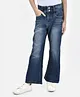 CRIMSOUNE CLUB Mild Washed Bell Bottom Jeans - Blue