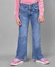 CRIMSOUNE CLUB Mild Washed Bell Bottom Jeans - Blue