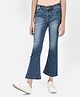 CRIMSOUNE CLUB  Mild Washed Bell Bottom Jeans Blue