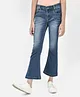 CRIMSOUNE CLUB  Mild Washed Bell Bottom Jeans Blue