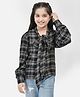 CRIMSOUNE CLUB Full Sleeves Checked Shirt - Black