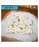 VOIDROP Set of 2 Organic 6 Layer Cotton Hooded Muslin Swaddle Wrap Cum Bath Towel Unicorn & Deer Print