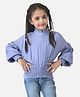 CRIMSOUNE CLUB Cotton Full Sleeves Solid Top  - Violet
