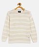 CRIMSOUNE CLUB Full Sleeves Striped Sweater - Off White