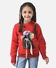 CRIMSOUNE CLUB Full Sleeves Bow Sequins Girl Patch Detailed Sweater - Red