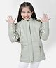 CRIMSOUNE CLUB Full Sleeves Shimmer Detailed Jacket - Green