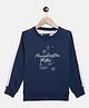 CRIMSOUNE CLUB Full Sleeves Floral Printed Sweatshirt - Blue