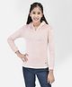 CRIMSOUNE CLUB Full Sleeves Believe Text Sequin Embellished Sweatshirt - Pink