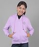 CRIMSOUNE CLUB Cotton Full Sleeves Sunday Funday Text Printed Sweatshirt - Purple