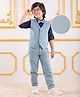 Mark & Mia Full Sleeves Solid Colour 3 Piece Party Suit with Bow - Multicolour