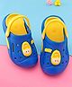 Oh! Pair Slip On Back Strap Closure Clogs with Applique  - Blue(Jibbitz May Very)