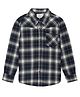 Young Birds Full Sleeves Checked  Shirt - Navy