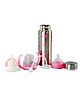 Fantasy India 3 in 1 Baby Feeding Bottle Thermo Steel Multifunctional Sipper Nipple & Straw- 240 ml