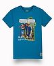 GINI & JONY Half Sleeves Digital Printed Tee - Blue