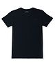 PALM TREE Half Sleeves Solid Tee - Navy Blue