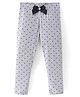 CrayonFlakes Polka Printed Super Stretch Leggings - Grey