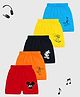 KUCHIPOO Pack Of 5 Disney Featuring Mickey & Friends Printed Shorts - Multi Colour