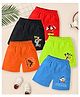 KUCHIPOO Pack of 5 Disney Featuring Mickey & Friends Printed Shorts - Multi Colour