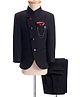 Robo Fry Knit Full Sleeves Solid Color Party Suit with Chain -Black