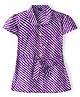 JAV Creations Half Sleeves Leheriya Designed Dress -  Purple