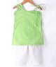 JAV Creations Sleeveless Leheriya  Designed Kurta & Pant - Green