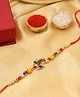 Viraasi Peacock Shape Multi-color Rakhi for Brother