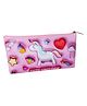 Parteet Premium Quality Unicorn Printed Pencil Pouch with Zipper Lock and Birthday Return Gift For Kids