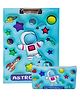 Parteet Premium Quality Stationery Astronaut Pencil Pouch & Exam Board Combo and Birthday Party Return Gift For Kids