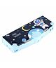Parteet Premium Quality Space Printed Pencil Box with Magnetic Lock, Time Table Holder, Pen & Pencil Stand, Eraser, Ruler, Tape Cutter, Sharpener, Scissor For Kids