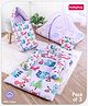 Babyhug Premium Bedding Super Saver Combo Fox Print Set of 3 - Lilac| 100% Cotton Fabric| New Born Gifting Option| For Boys and Girls| Pillows and Bolsters| Light Weight and Travel Friendly| Baby Safe Material| Delicate on Baby's skin| Breathable Fab