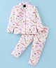 Pepito Sinker Knit Full Sleeves Printed Night Suit - Multicolor